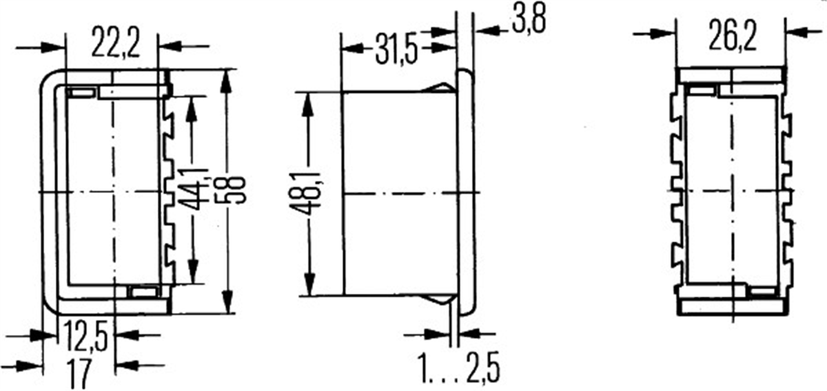HELLA 734-001 - Salter Yuvasi - Av 
