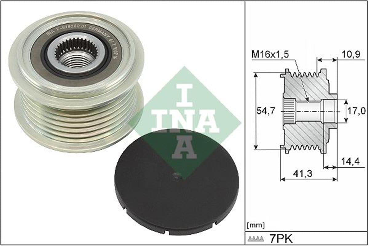 INA 10 - Alternatör Kasnagi - Fiat Ucato Iii-iv Daily V-vi