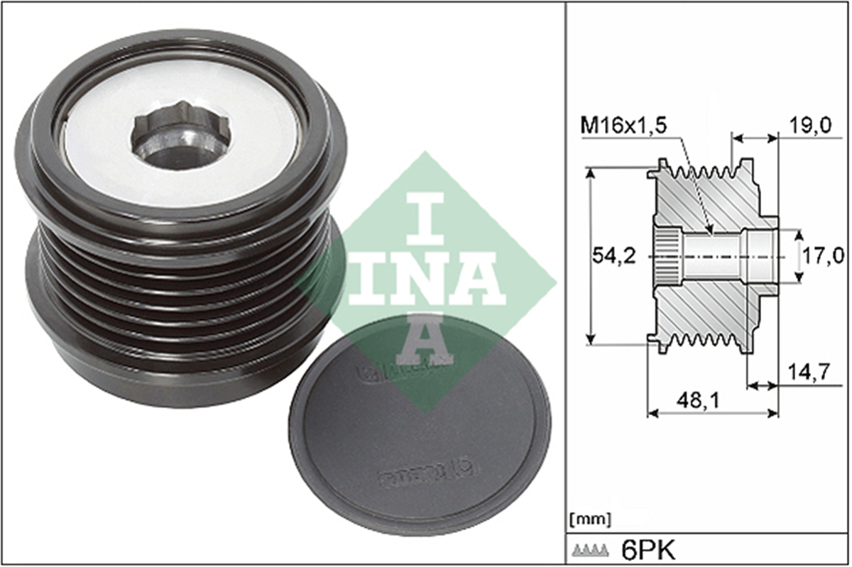 INA 10 - Alternatör Kasnagi - Ford Transit V-363/focus/mondeo/ S-max