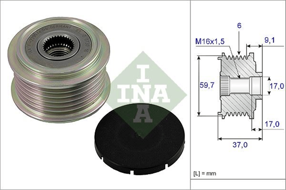 INA 10 - Alternatör Kasnagi - Japon 626/323/mx-3/mx-6