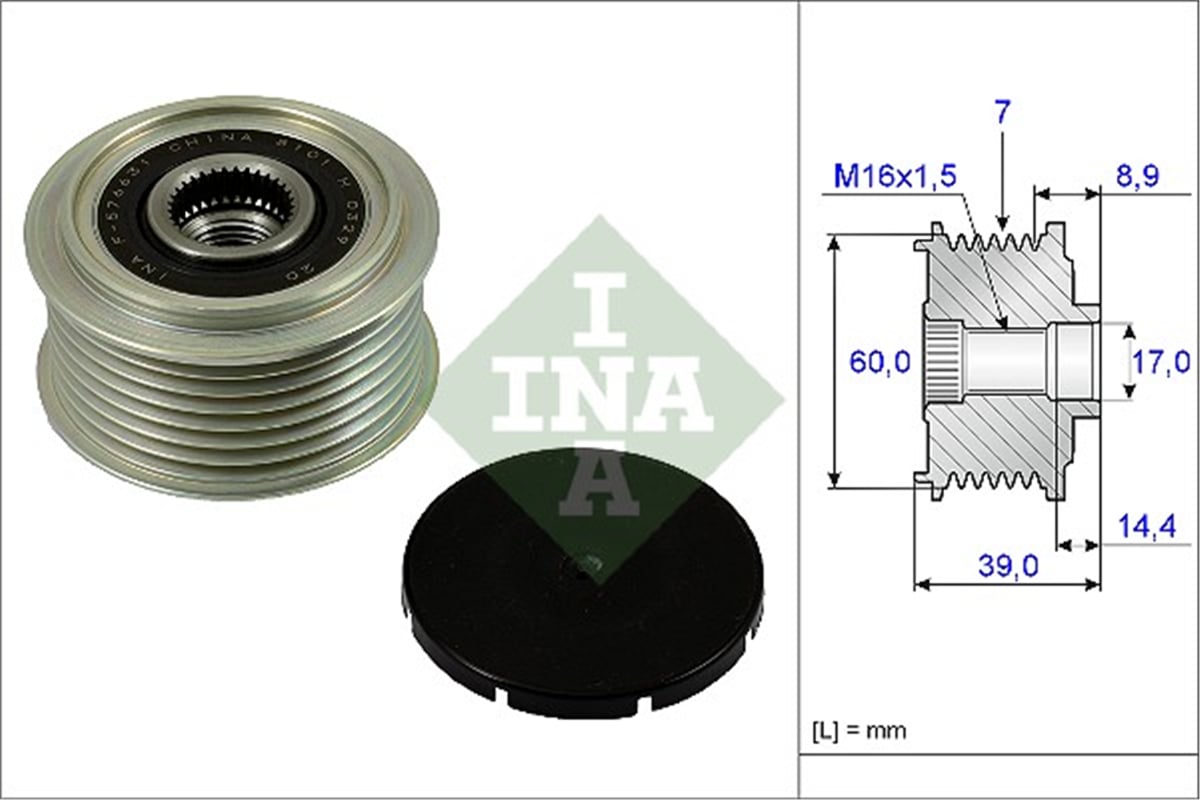 INA 10 - Alternatör Kasnagi - Kore H1/h350