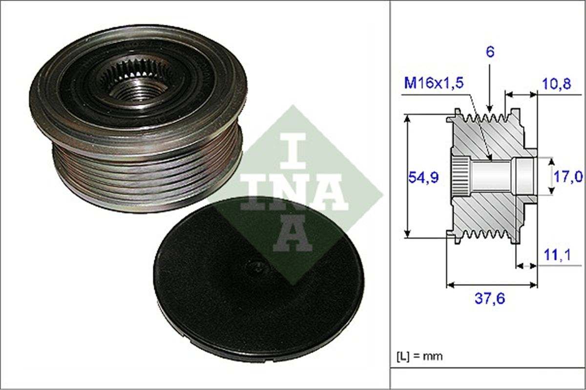 INA 10 - Alternatör Kasnagi - Mercedes 117-176-246-242-x156