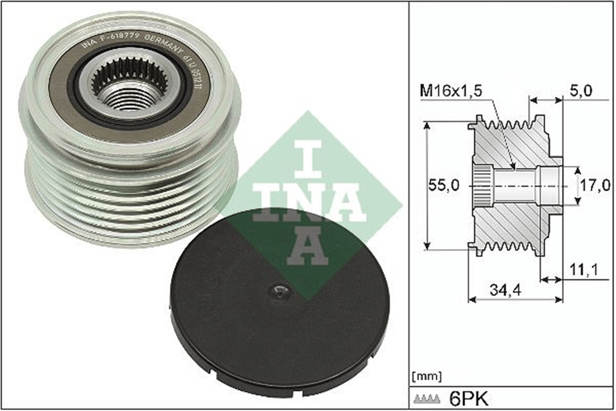 INA 10 - Alternatör Kasnagi - Mercedes 118-247-177