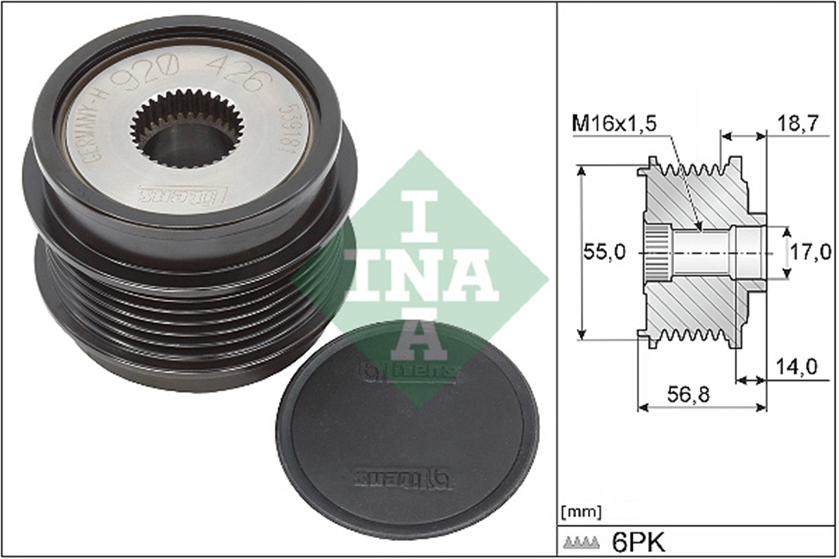 INA 10 - Alternatör Kasnagi - Mercedes 213-238