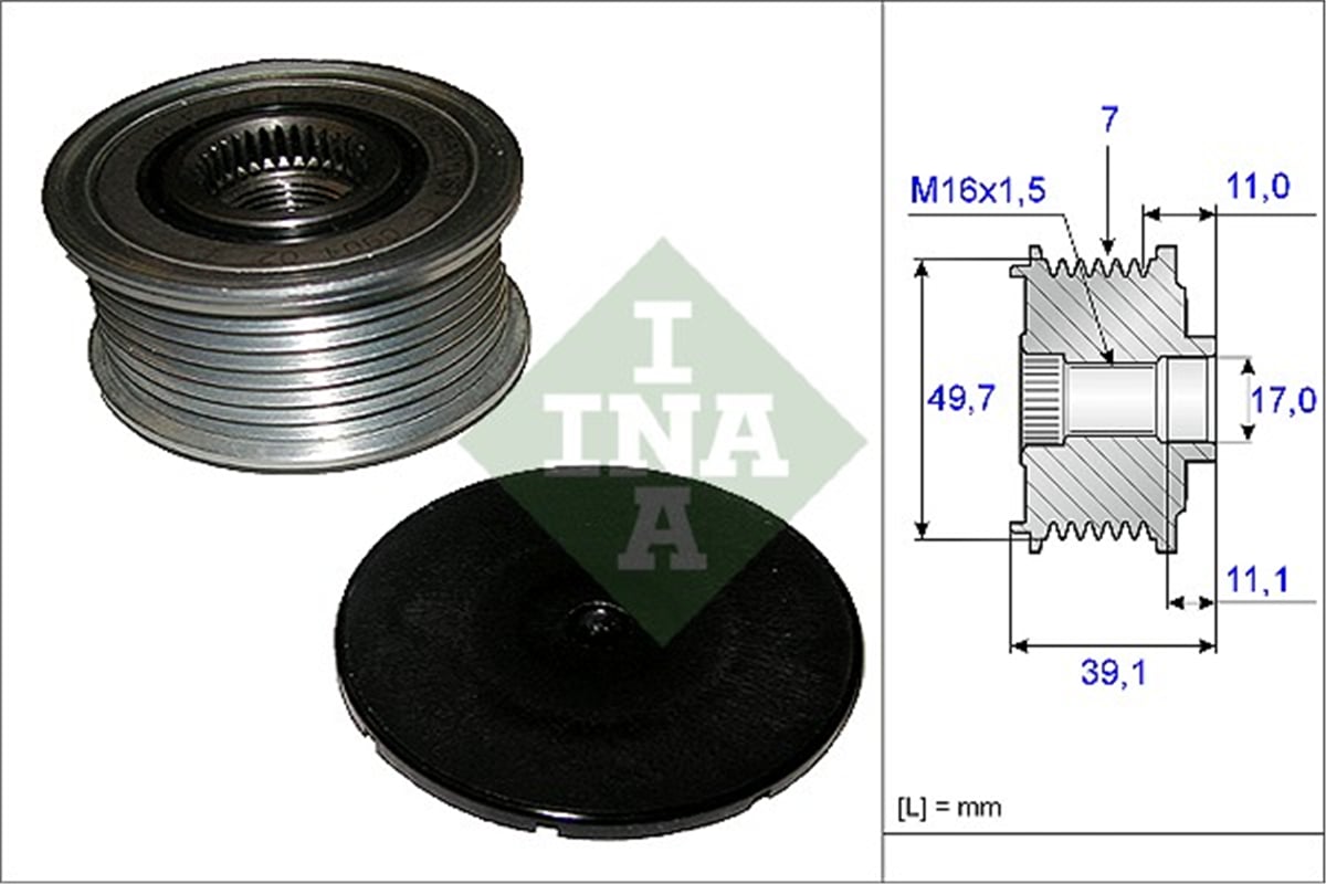 INA 10 - Alternatör Kasnagi - Mercedes W164-221-219-220
