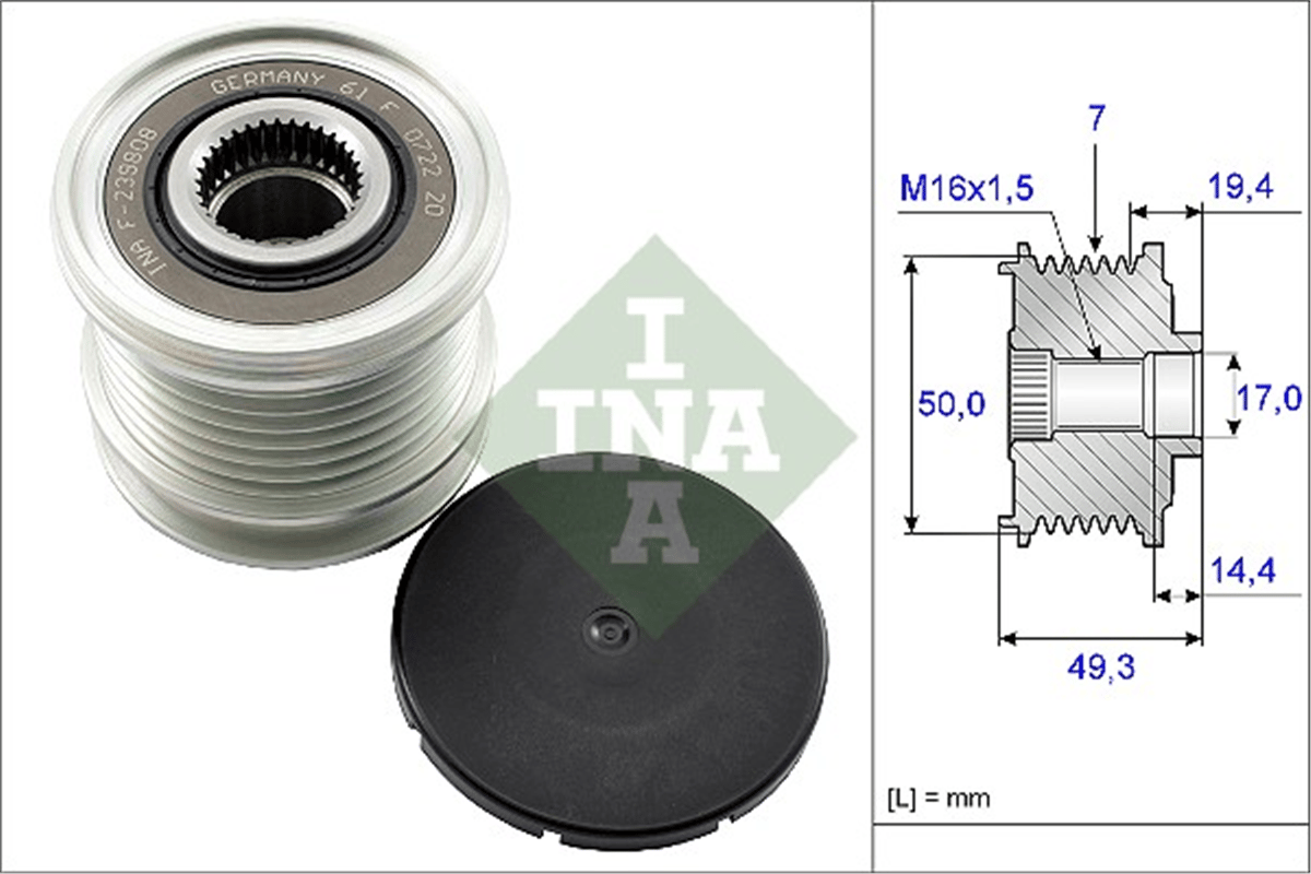 INA 10 - Alternatör Kasnagi - Mercedes W164-251