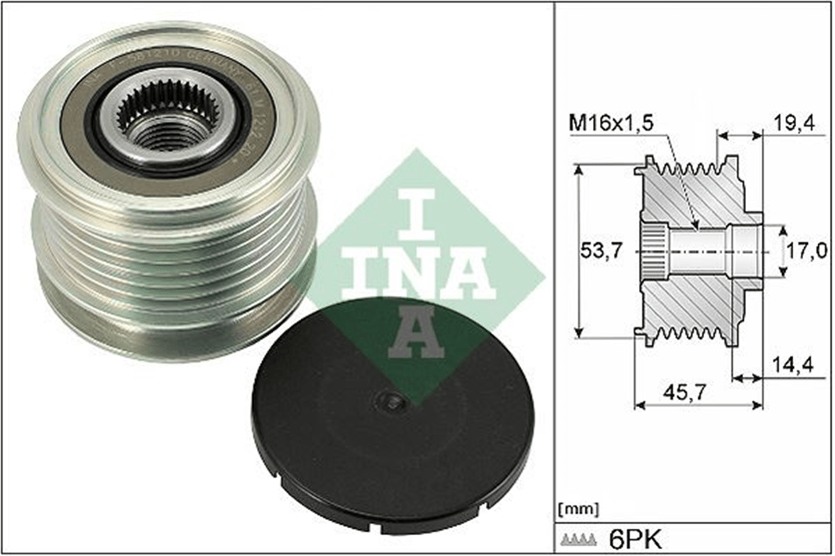 INA 10 - Alternatör Kasnagi - Mercedes W205-213-166