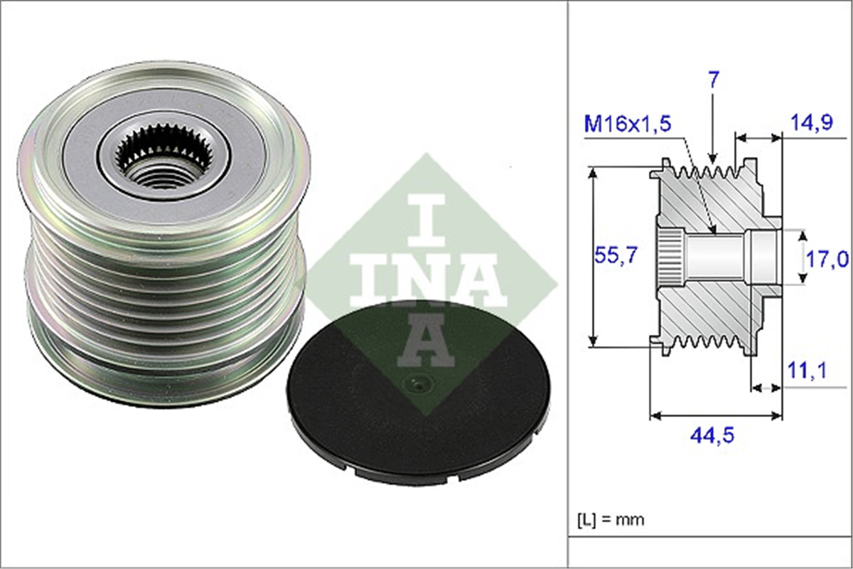 INA 10 - Alternatör Kasnagi - Mercedes W203-209-211-sprinter906