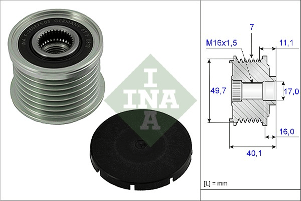 INA 10 - Alternatör Kasnagi - Mercedes W220-211-163-g463