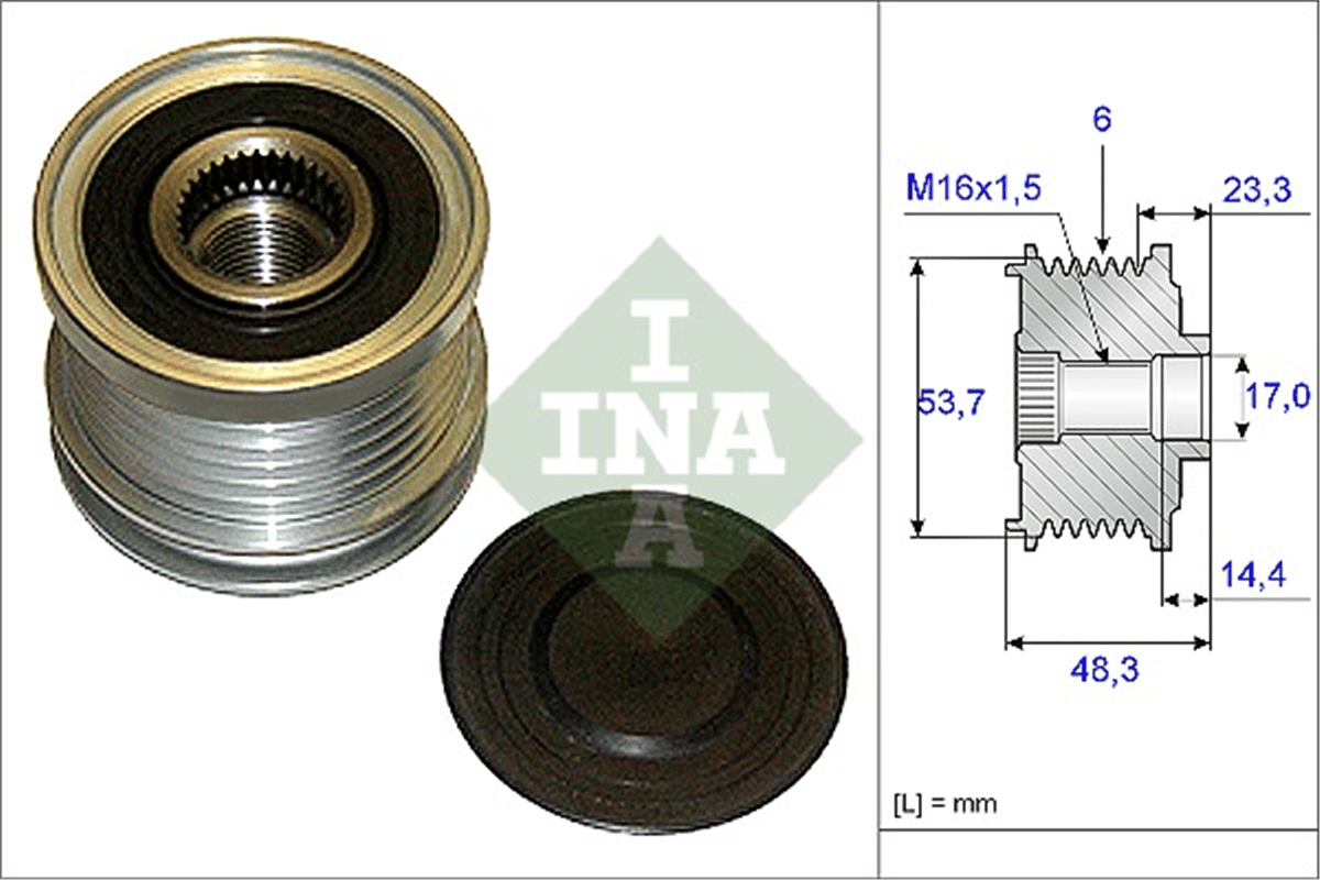 INA 10 - Alternatör Kasnagi - Opel Insignia A Astra J Zafira C