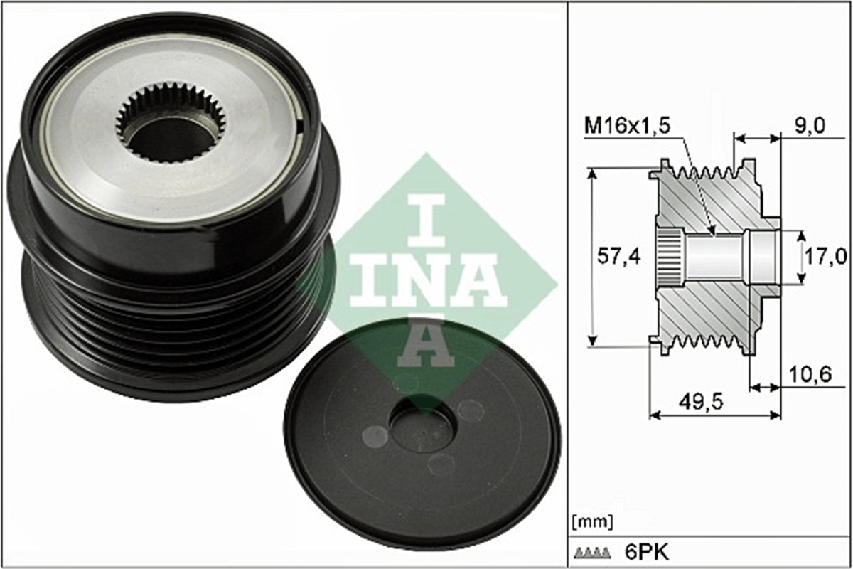 INA 10 - Alternatör Kasnagi - Psa 407