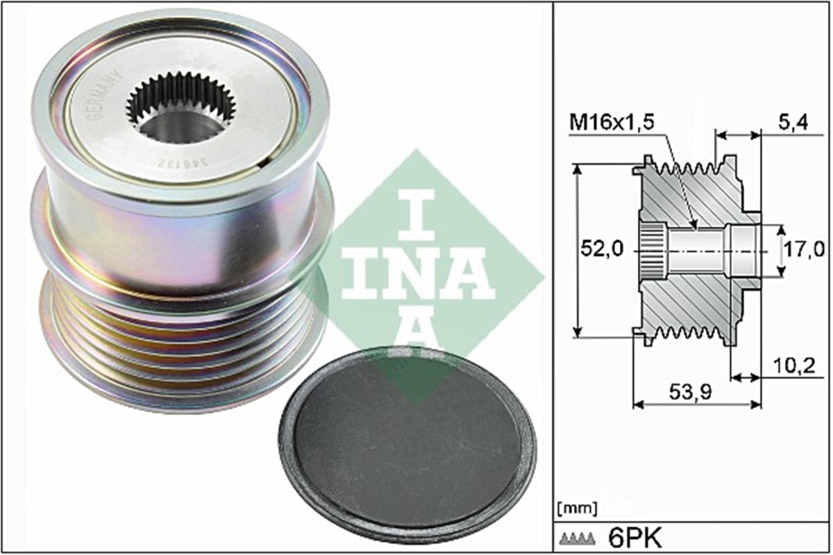 INA 10 - Alternatör Kasnagi - Vw Golf7-golf8-jetta-passat-polo-a3-leon