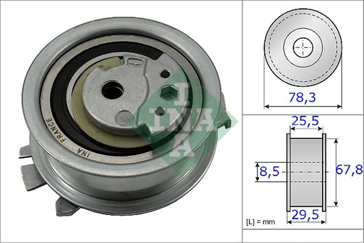 INA 10 - Eksantrik Gergi Rulmani - Vw Polo-golf6-jetta-passat-t5-crafter-amarok-a3-a4-leon