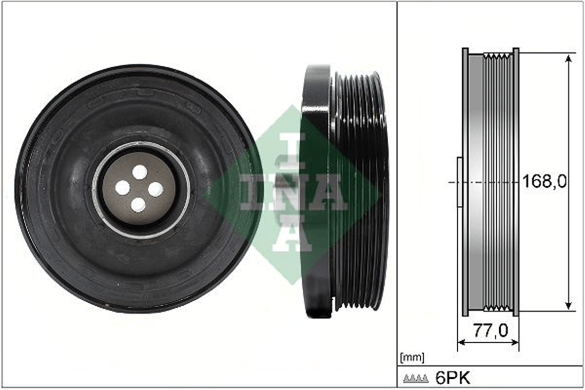 INA 10 - Krank Kasnagi - Bmw E81-e82-e87-e88-e90-e91-e92-e93-e60-e61-x1 E84-x3 E83 Lci