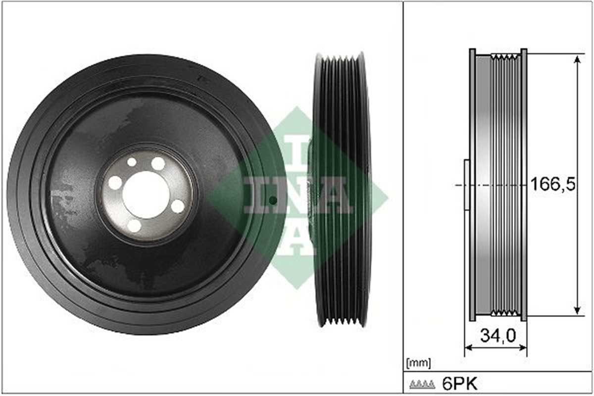 INA 10 - Krank Kasnagi - Fiat Egea/bravo Ii/500l/giulietta/mito-opel Vectra C Astra H