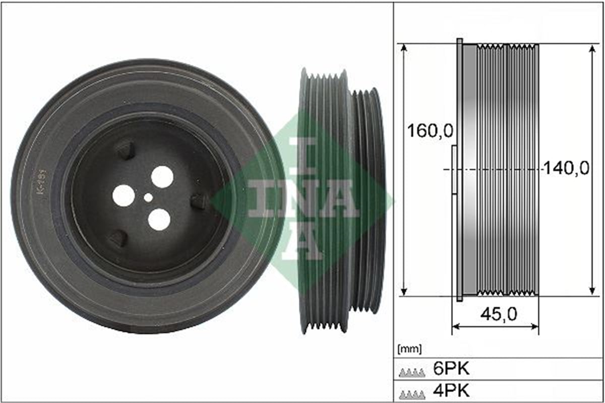 INA 10 - Krank Kasnagi - Ford Transit V347/jumper-3/boxer-3