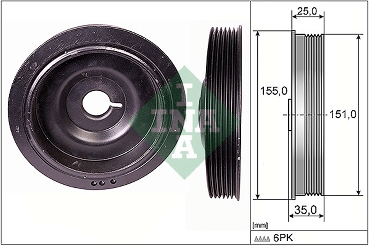 INA 10 - Krank Kasnagi - Mercedes W176-246-117-118-x156-logan-mgn Ii-duster-clio Iii-modus