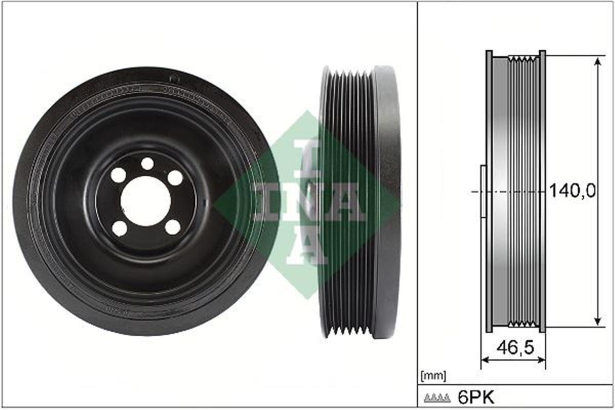 INA 10 - Krank Kasnagi - Vw Caddy-t5,5-amarok-golf6-jetta