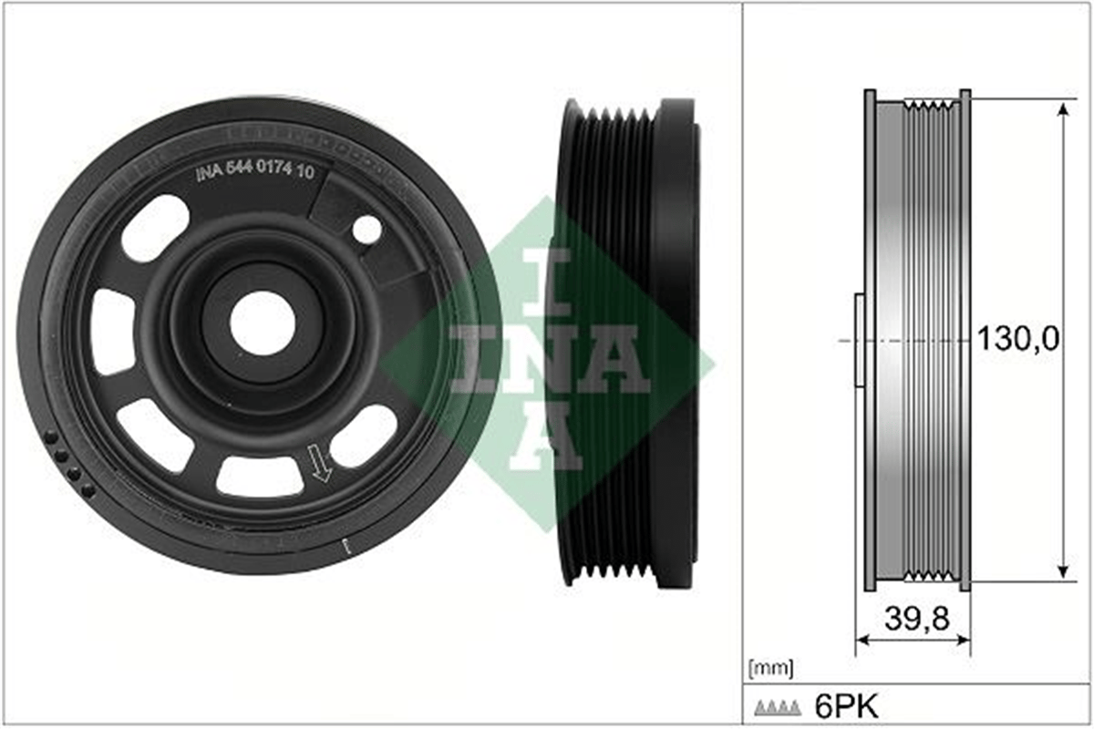 INA 10 - Krank Kasnagi - Vw Polo-a1-ibiza-arona-fabia-scala-kamiq