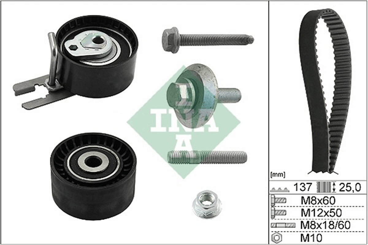 INA 10 - Triger Seti - Ford Focus/c-max/c3/c4/307/308/407/br3/partner Tepee