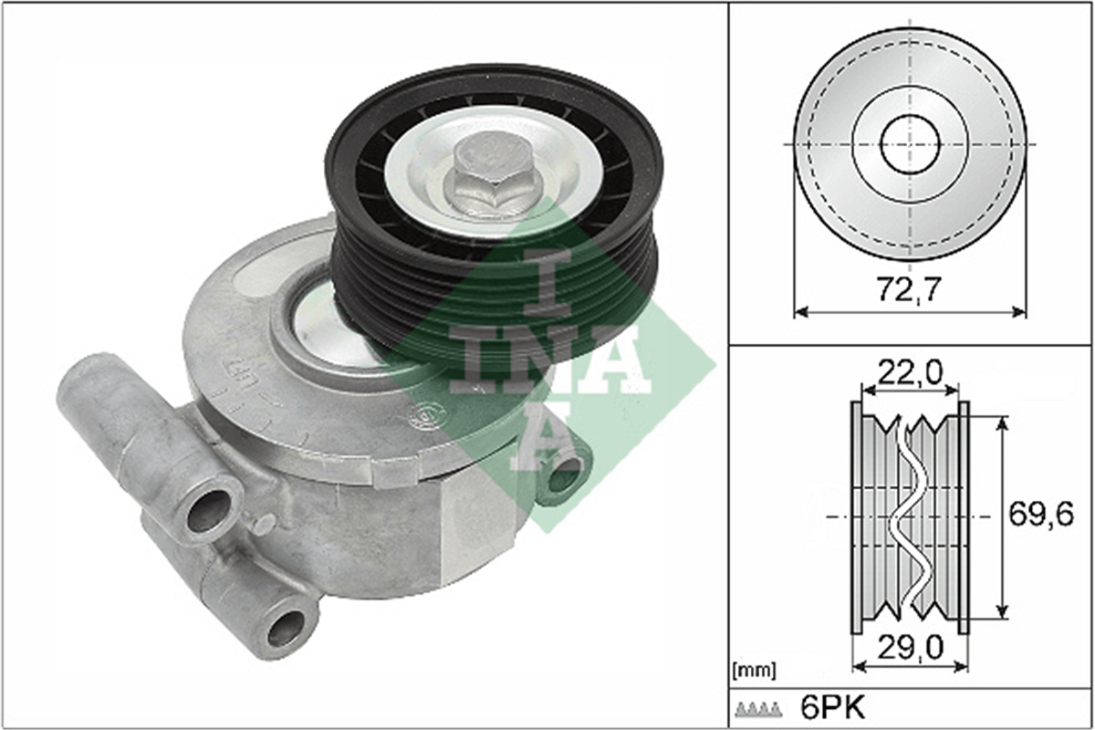 INA 10 - V Kayis Gergi Rulmani - Ford Focus/c-max