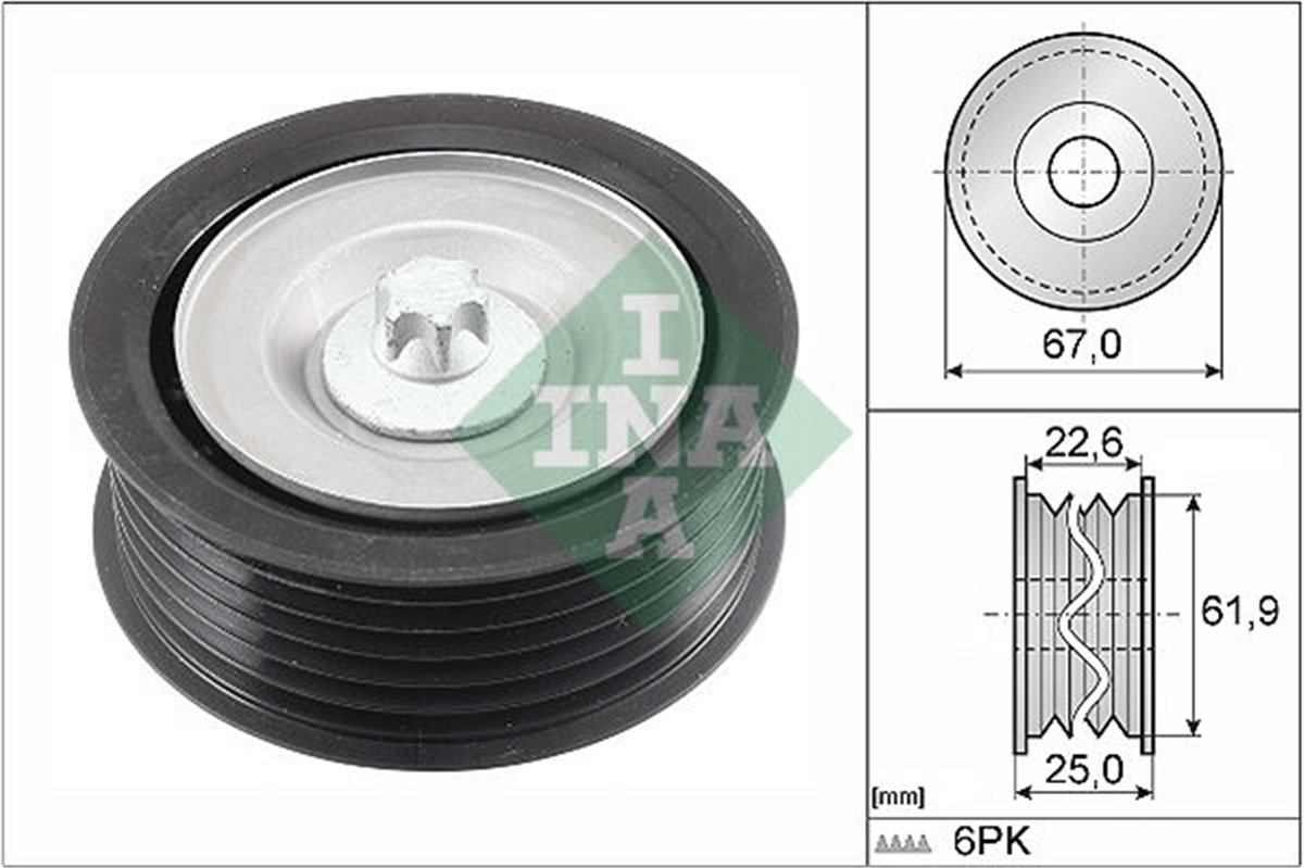 INA 10 - V Kayis Gergi Rulmani - Mercedes W204-221