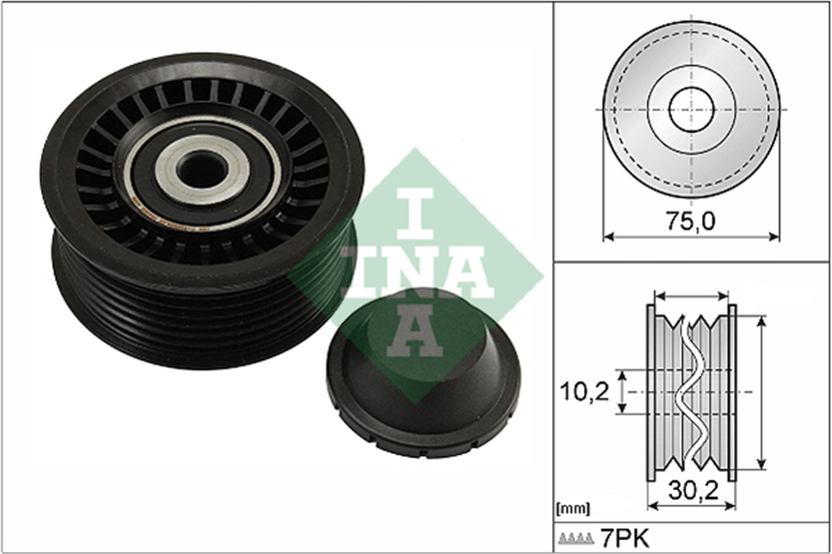 INA 10 - V Kayis Gergi Rulmani - Renault Captur/clio Iv/megan Iii/duster/sandero/nissan