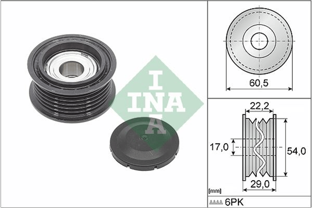 INA 10 - V Kayis Gergi Rulmani - Vw A4-a5-a6