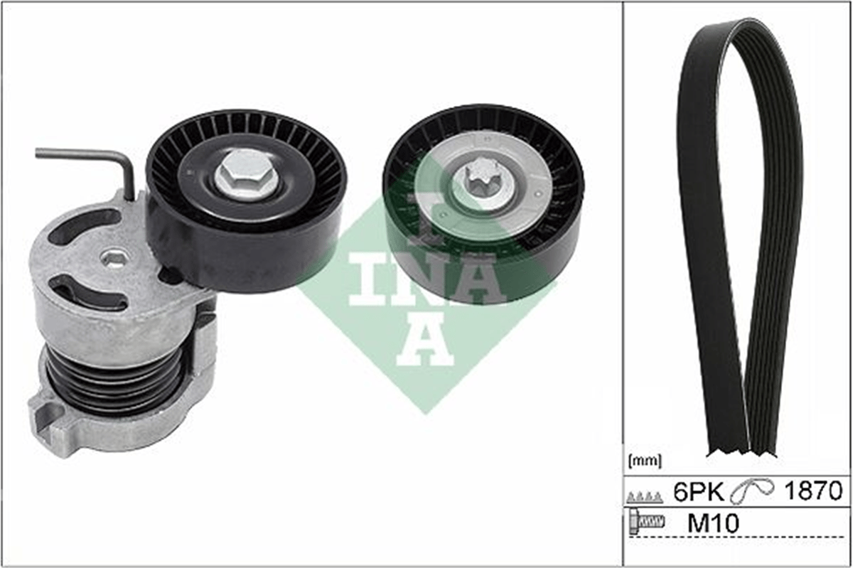 INA 10 - V Kayis Gergisi Komple - Bmw E81-82-87-88-90-91-60-x1 E84-46