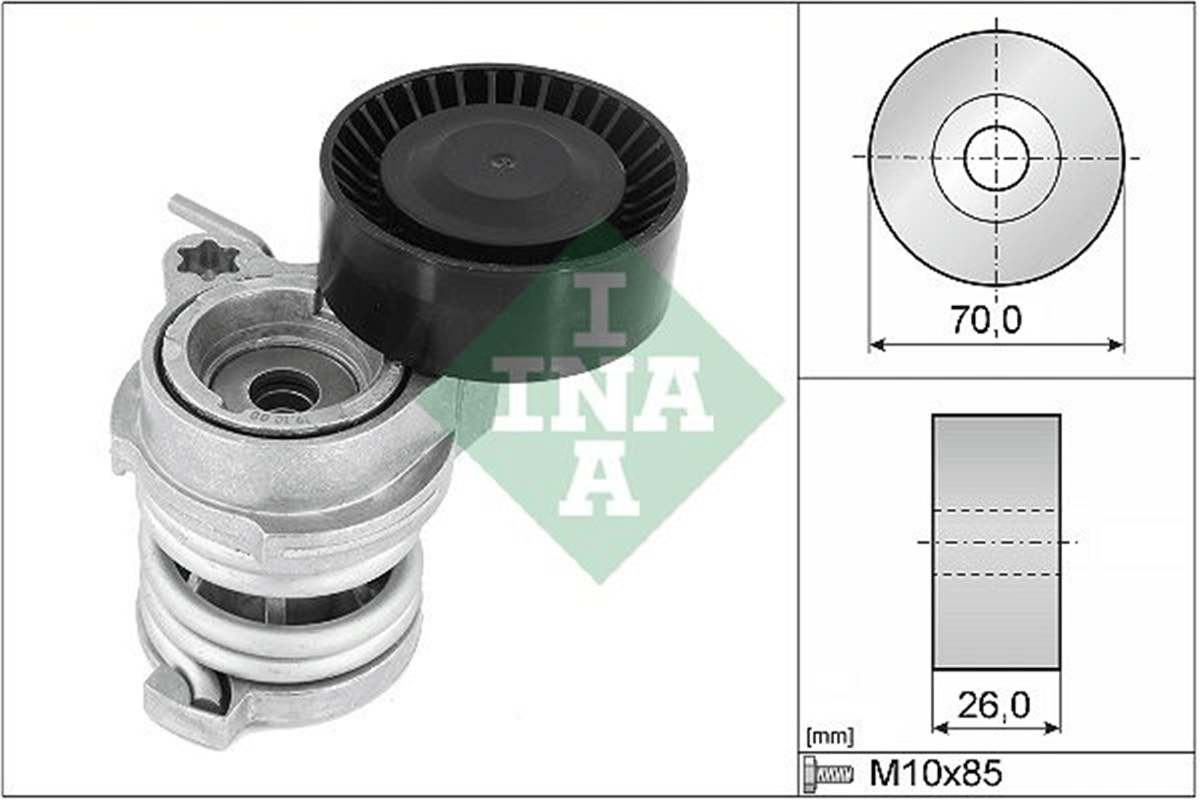 INA 10 - V Kayis Gergisi Komple - Bmw E81/82/87/88/46/90/91/92/93/x1/x3