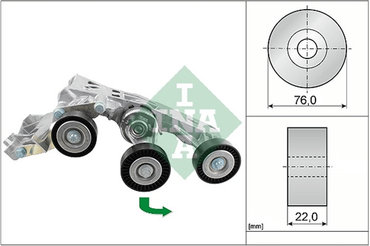 INA 10 - V Kayis Gergisi Komple - Mercedes W169-245