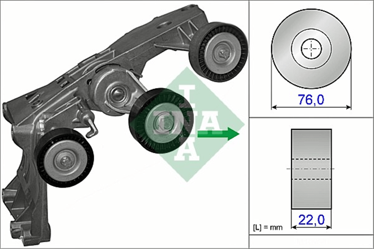 INA 10 - V Kayis Gergisi Komple - Mercedes W169-245