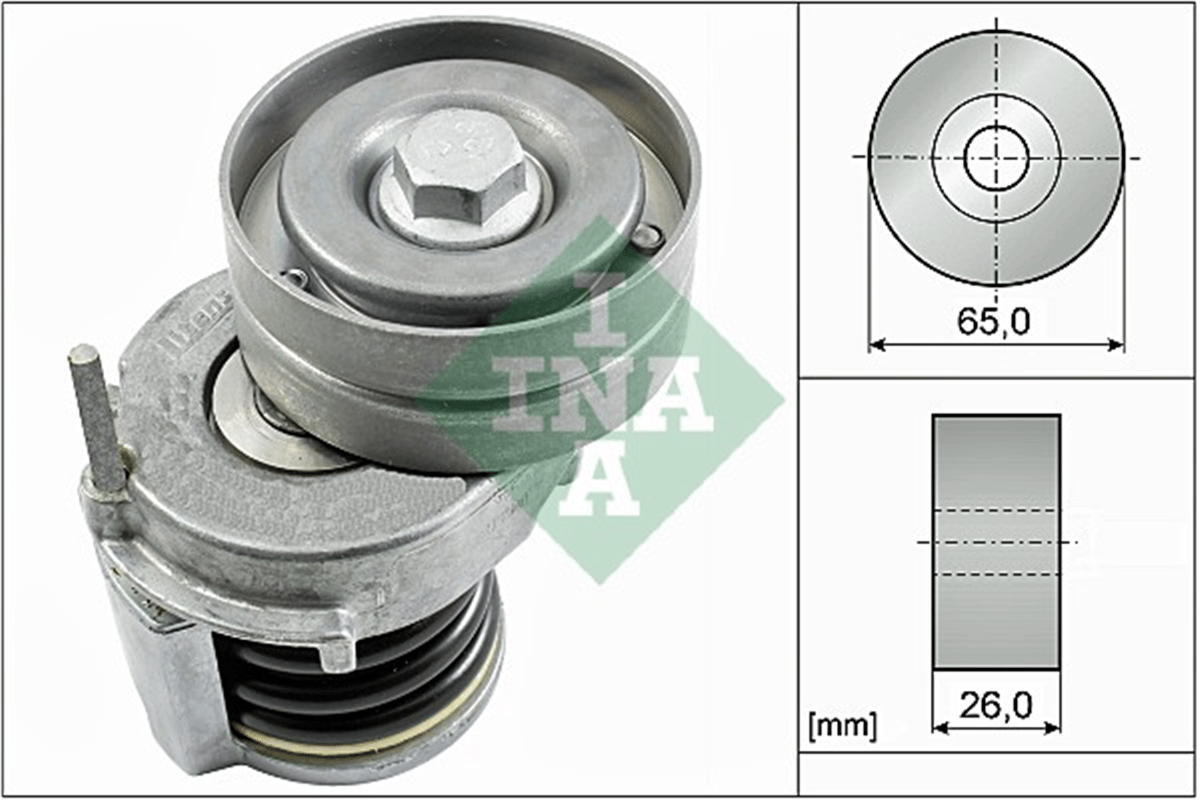 INA 10 - V Kayis Gergisi Komple - Vw Golf5-jetta-passat-tiguan-a3