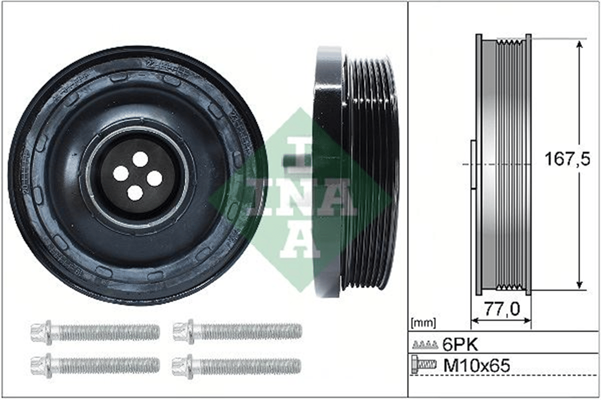 INA 20 - Krank Kasnagi - Bmw F20-f20 Lci-f21-f21 Lci-f22-e90 Lci-e91 Lci-e92 Lci-e93 Lci-f30-f30 Lci-f31-f31 Lci-f34 Gt-4f32-f33-f36 Gran Coupe-f07 Gt-f10-f10 Lci-f11-f11 Lci-x1 E84-x3 F25