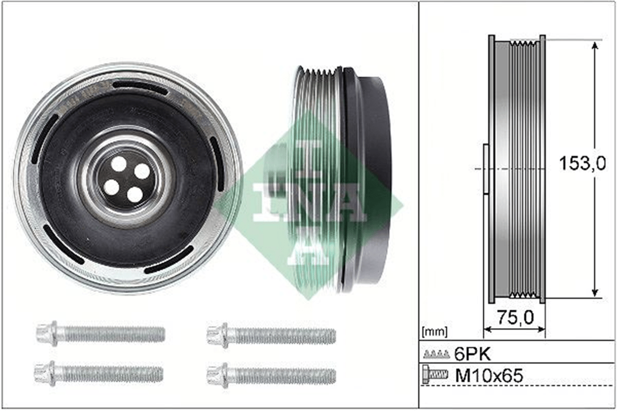 INA 20 - Krank Kasnagi - Bmw F40-f45-f46-x1 F49-x2 F39 Mini F54-f56-f57-f60 B42-b46-b48-b47