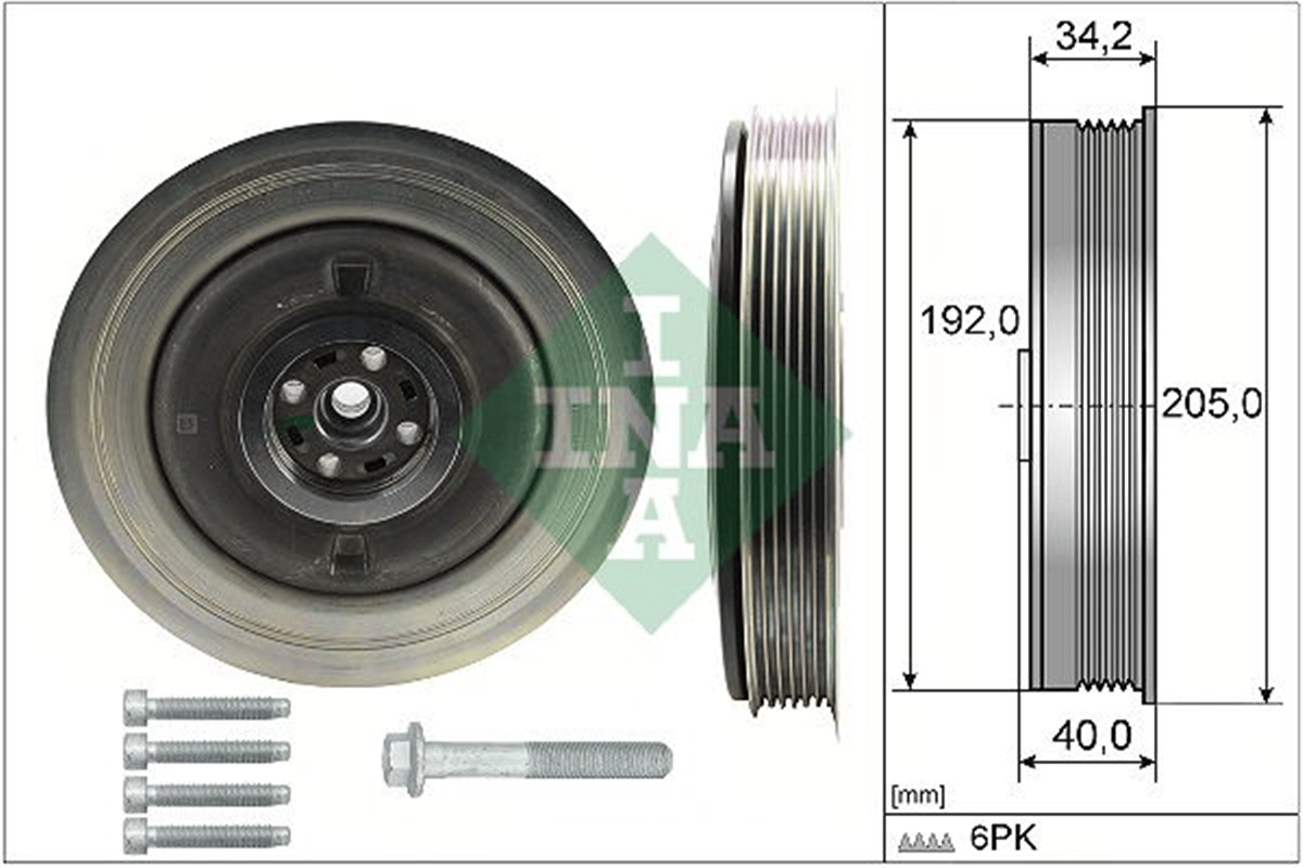 INA 20 - Krank Kasnagi - Volvo Volvo S60 Ii S60 Ii S90 Ii V40 Ii V40 Ii V60 I V60 I V60 Ii V90 Ii Xc40 Xc40
