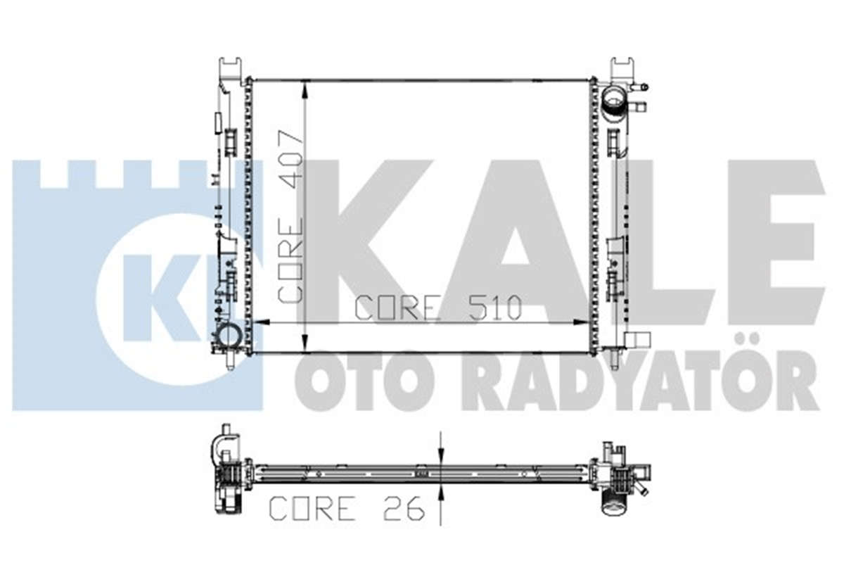 KALE 0518601AB - Su Radyatörü - Renault Clio Iv/dacia Dokker/logan Ii/lodgy