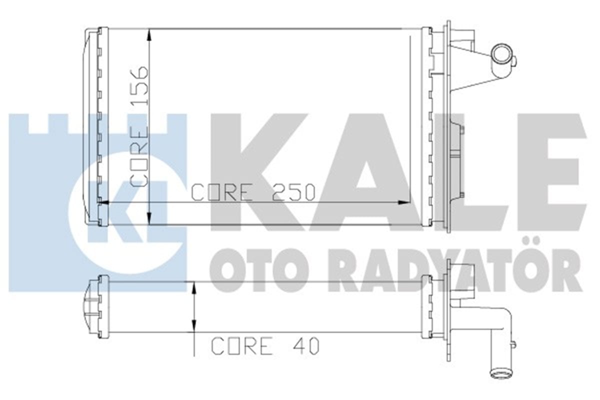 KALE 1781832AL - Kalorifer Radyatörü - Fiat Tempra/tipo