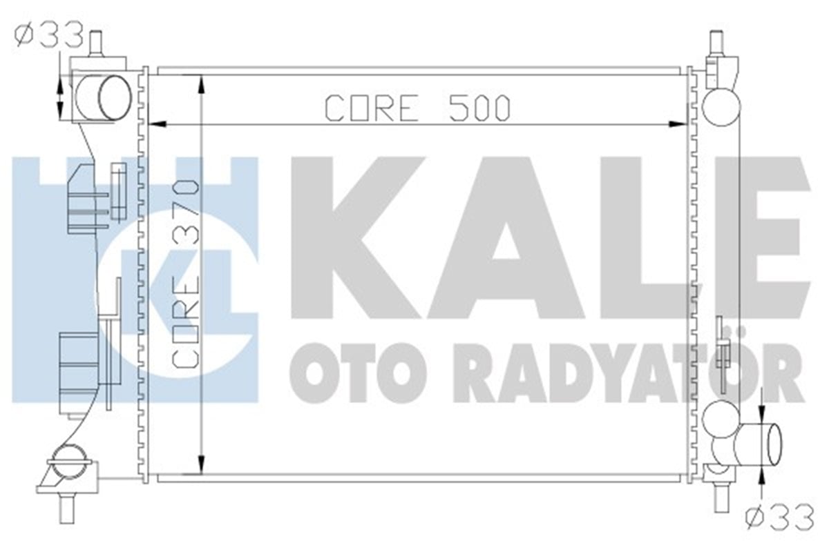 KALE 342285 - Su Radyatörü - Kore Accent Blue/rio