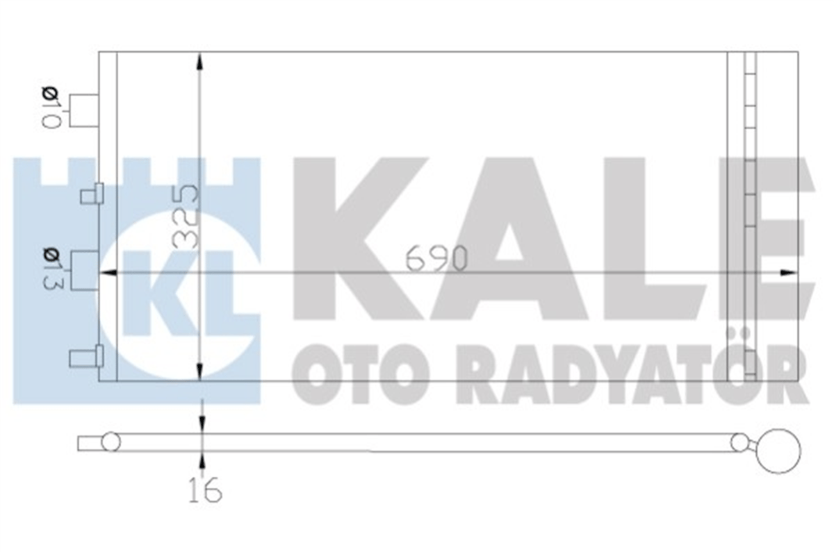 KALE 342840 - Klima Radyatörü - Renault Duster
