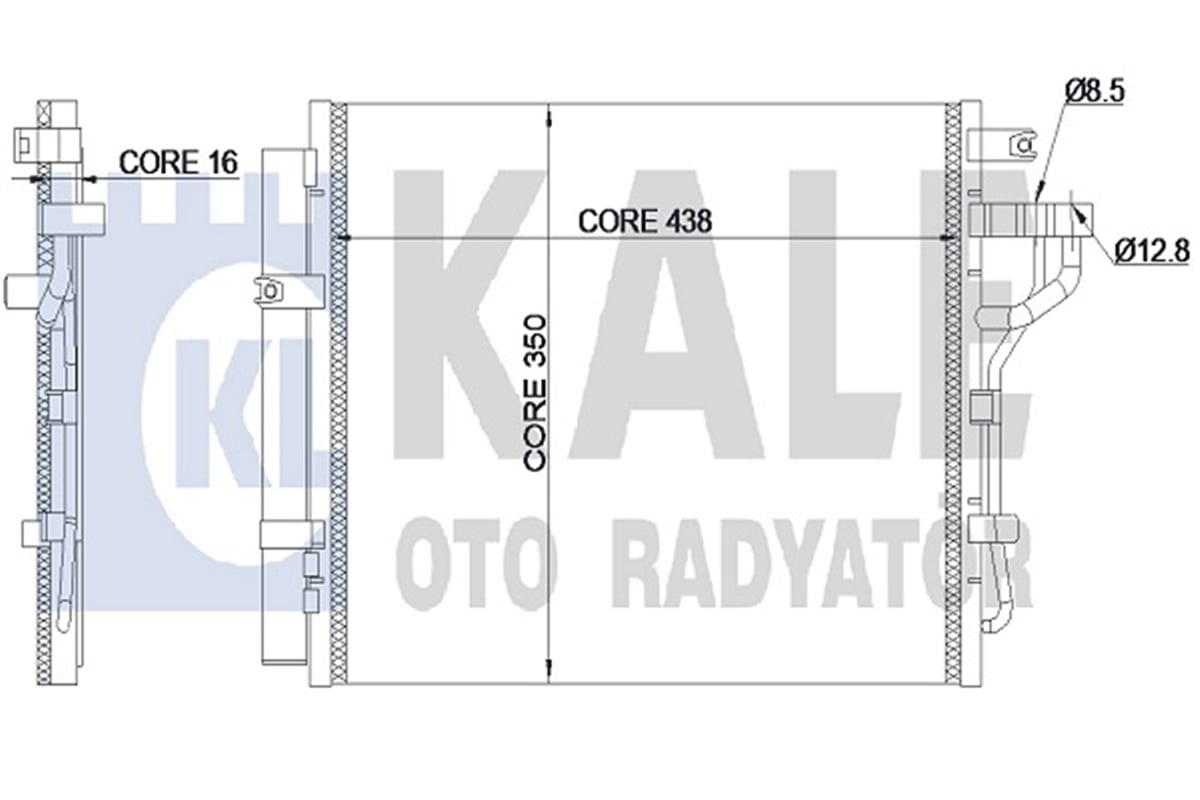 KALE 343120 - Klima Radyatörü - Kore Picanto Bi-fuel-lpg