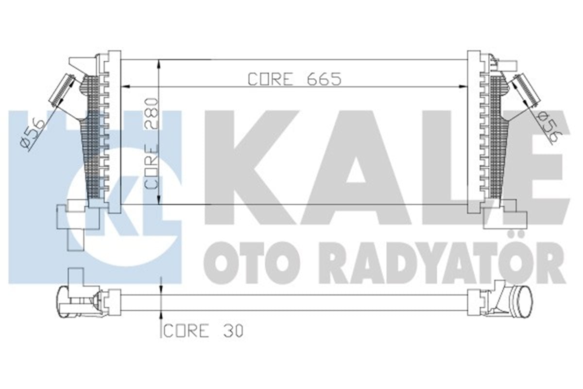 KALE 344800 - Turbo Radyatörü - Opel Astra J Cruze J305 Cascada