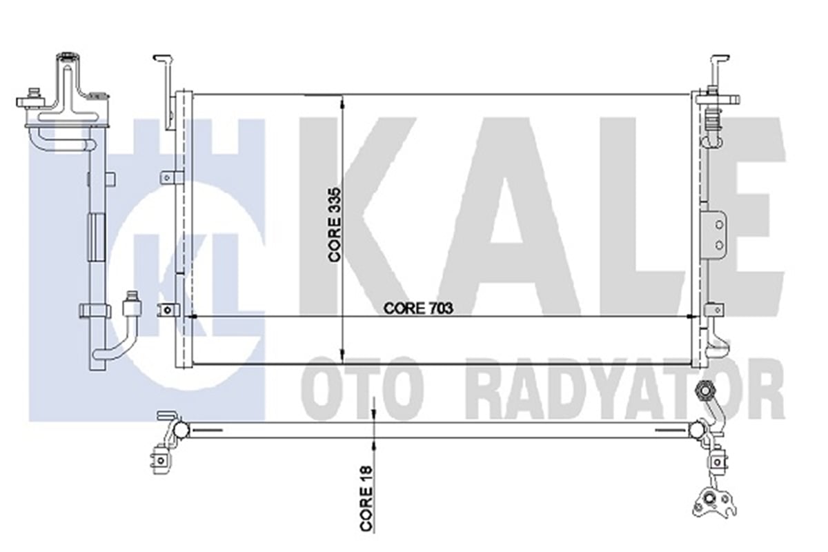 KALE 345230 - Klima Radyatörü - Kore Sonata/grandeur/magentis/optima