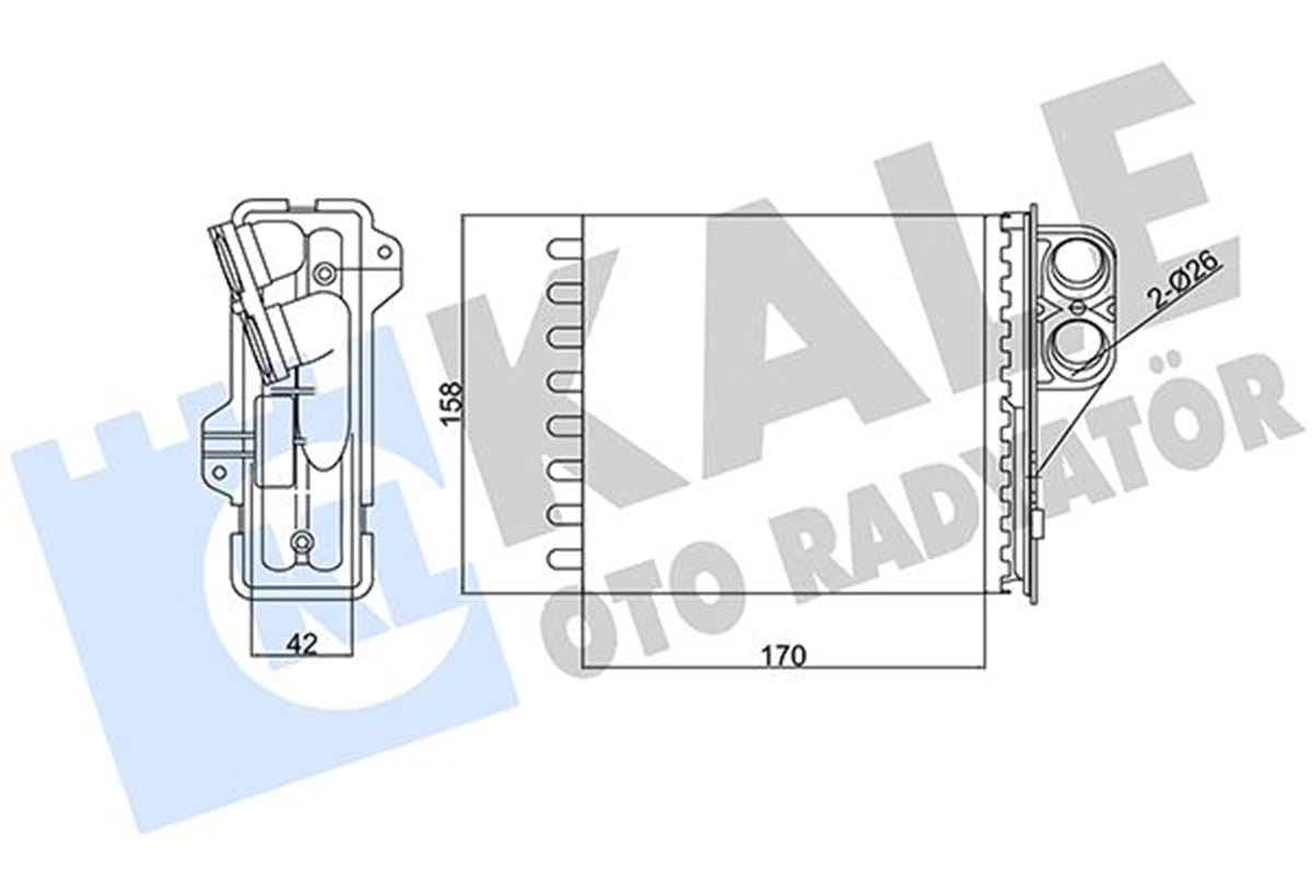 KALE 346415 - Kalorifer Radyatörü - Renault Logan/sandero