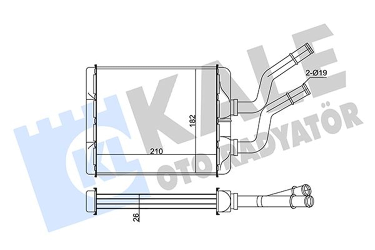 KALE 346520 - Kalorifer Radyatörü - Fiat Alfa Romeo 147-156-gtv
