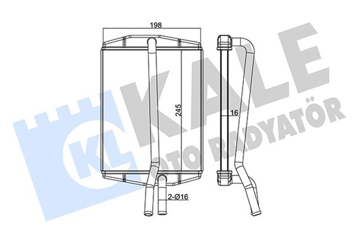 KALE 346535 - Kalorifer Radyatörü - Ford Ka