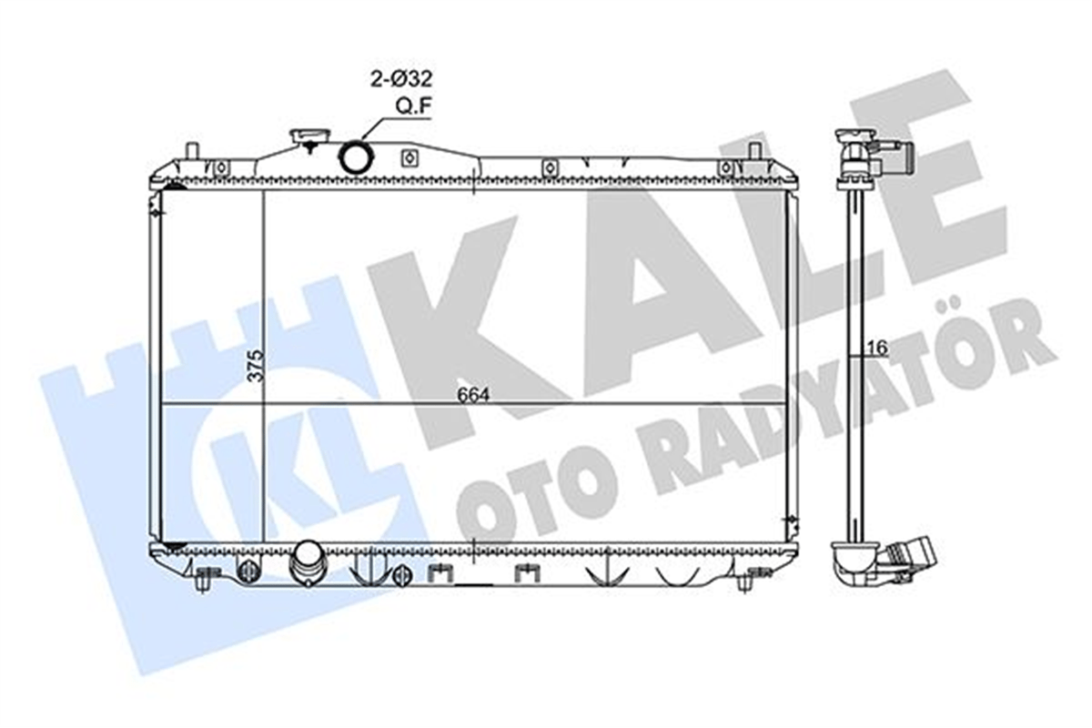 KALE 347560 - Su Radyatörü - Japon Civic