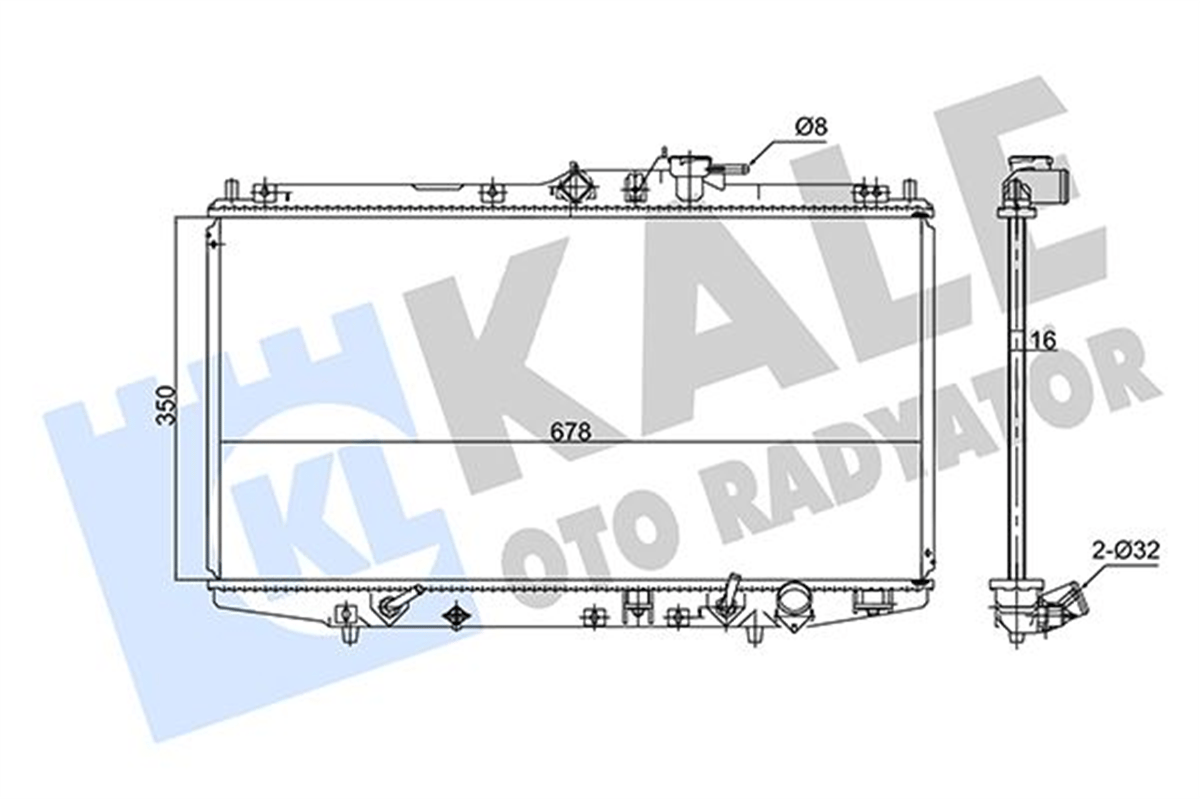 KALE 347585 - Su Radyatörü - Japon Accord (cg) Euro