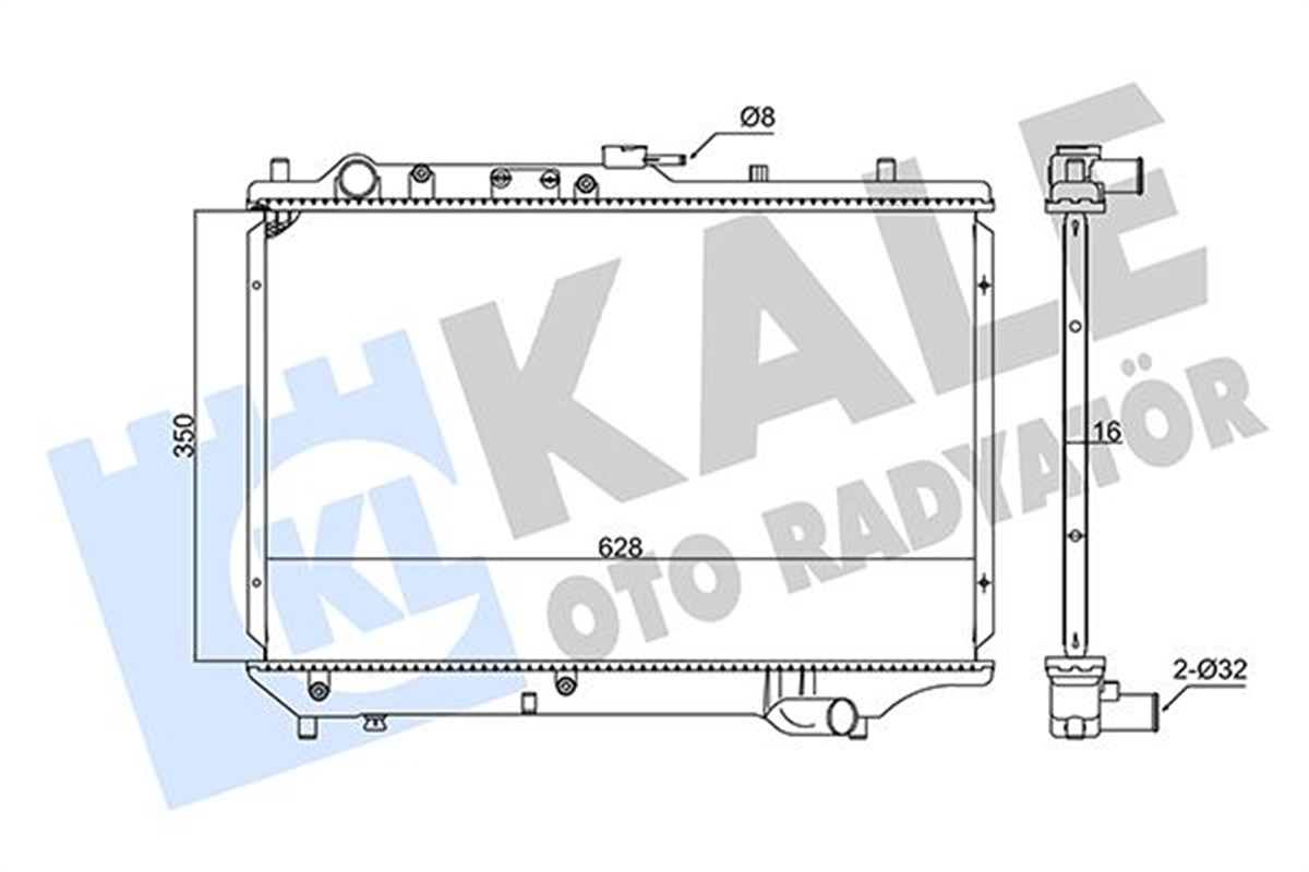 KALE 347895 - Su Radyatörü - Japon 323 (bg) Hb 5 Kapi