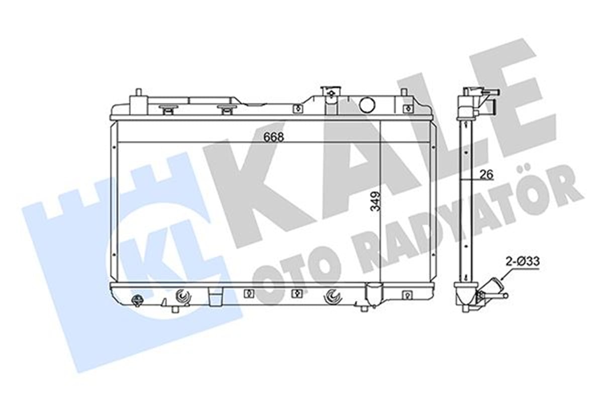 KALE 353895 - Su Radyatörü - Japon Crv (rd)